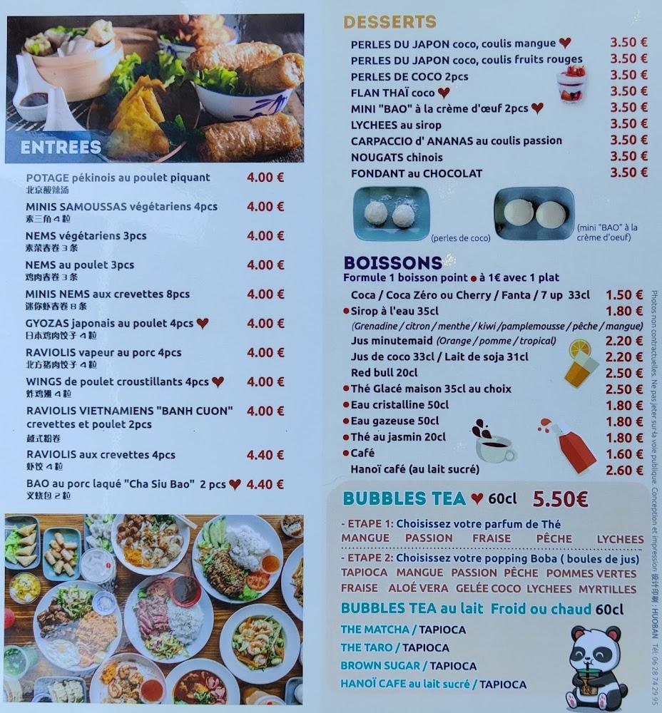 L'ASIAN 77 - Menu Image 2